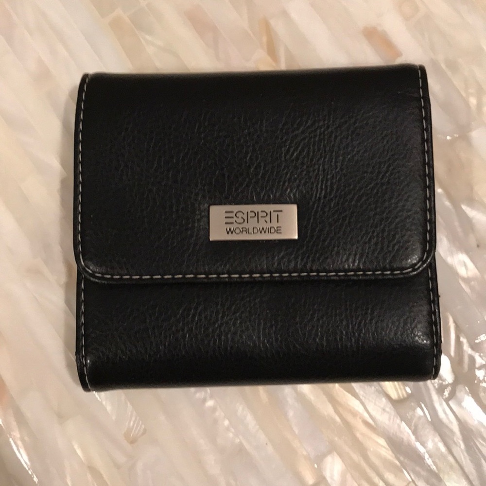 ESPRIT Black Leather Wallet